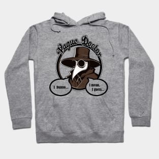 Vague Doctor - Black Outlined Version With Brown Accent Colors Hoodie